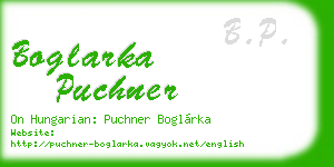 boglarka puchner business card